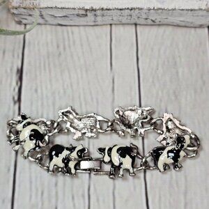 Dairy Farm Holstein Cow Bracelet